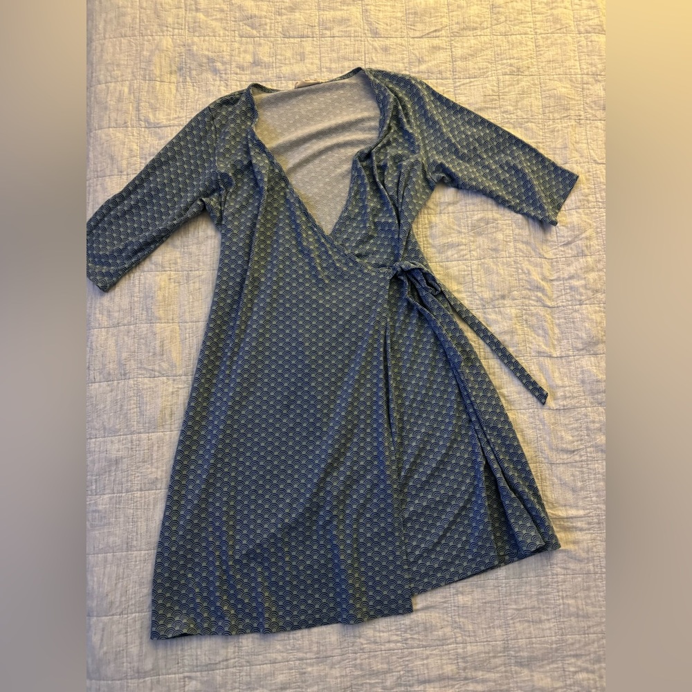 Synergy Print Wrap Dress